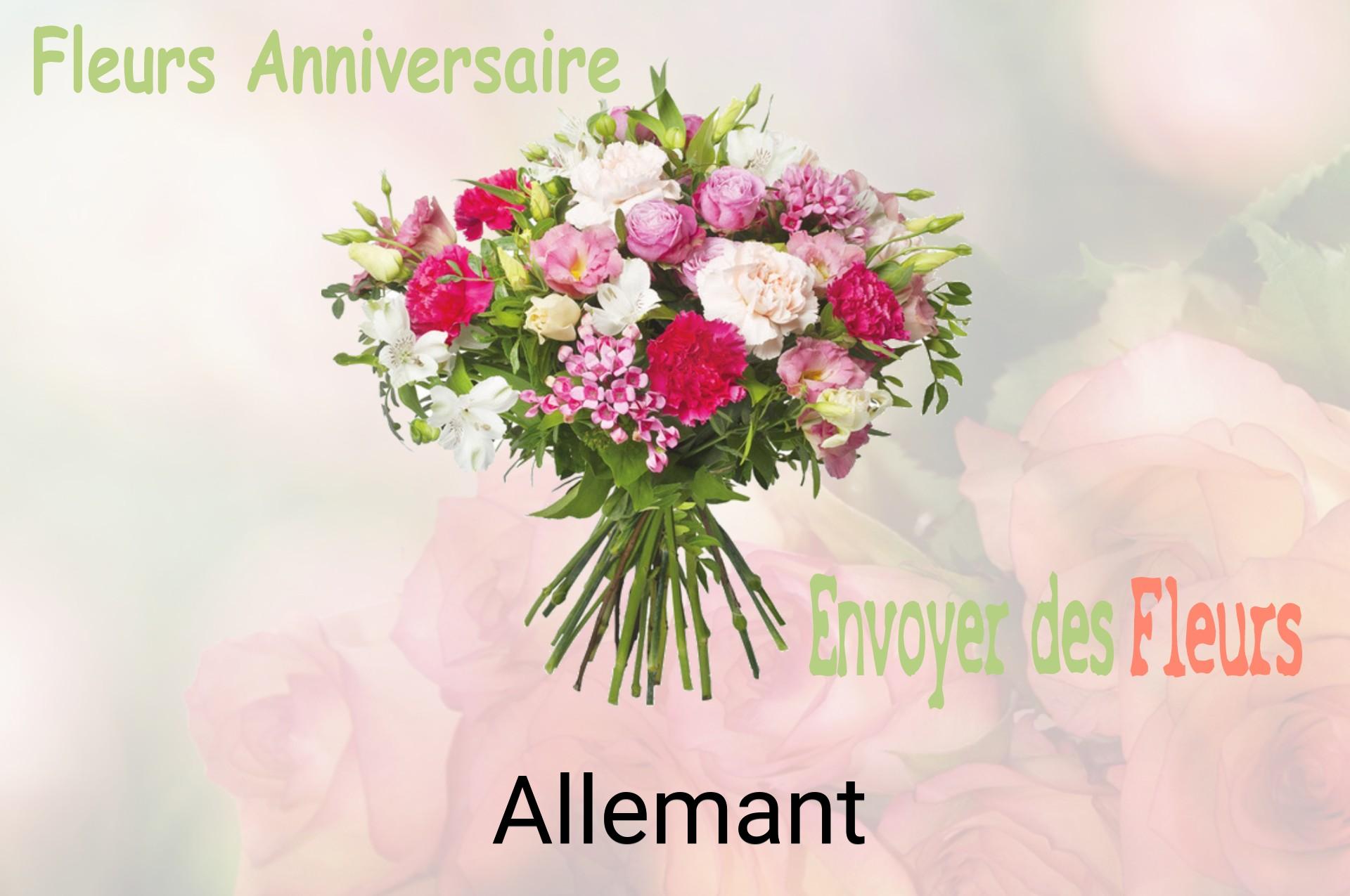 Bouquet de fleurs d’anniversaire livré à Allemant